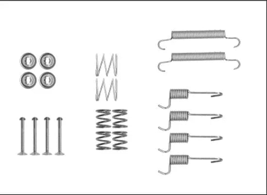 Textar Parking Brake Shoes Accessory Fitting Kit Rear Axle 97042400 - image 3