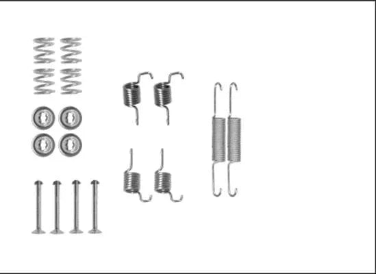 Textar Parking Brake Shoes Accessory Fitting Kit Rear Axle 97042600 - image 3
