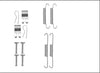 Textar Parking Brake Shoes Accessory Fitting Kit Rear Axle 97042700 thumbnail