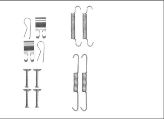 Textar Parking Brake Shoes Accessory Fitting Kit Rear Axle 97042700 - image 4