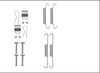 Textar Parking Brake Shoes Accessory Fitting Kit Rear Axle 97042700 thumbnail