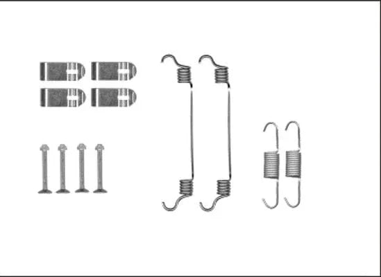 Textar Parking Brake Shoes Accessory Fitting Kit Front Or Rear Axle 97042900 - image 3