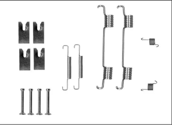 Textar Parking Brake Shoes Accessory Fitting Kit Rear Axle 97043100 - image 3