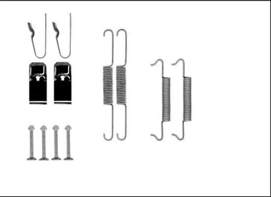 Textar Parking Brake Shoes Accessory Fitting Kit Rear Axle 97043200 - image 4