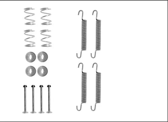 Textar Parking Brake Shoes Accessory Fitting Kit Rear Axle 97043400 - image 3