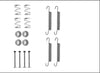 Textar Parking Brake Shoes Accessory Fitting Kit Rear Axle 97043400 thumbnail