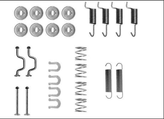 Textar Parking Brake Shoes Accessory Fitting Kit Rear Axle 97043500 - image 3