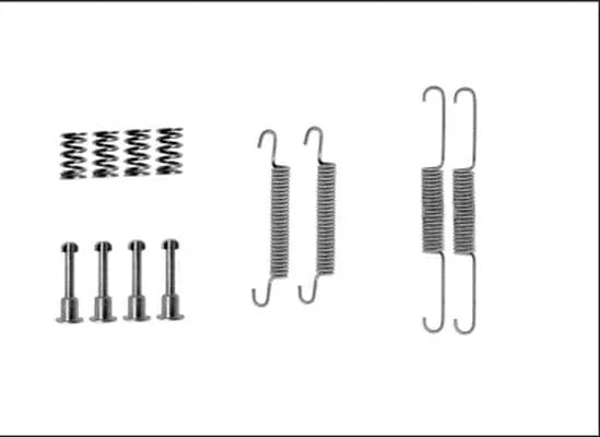 Textar Parking Brake Shoes Accessory Fitting Kit Rear Axle 97043600 - image 4