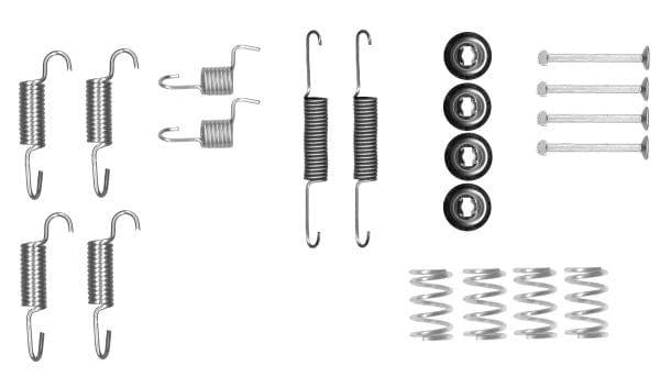 Textar Parking Brake Shoes Accessory Fitting Kit Rear Axle 97046200 - image 3