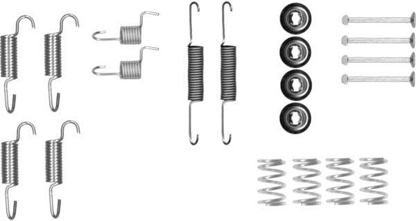 Textar Parking Brake Shoes Accessory Fitting Kit Rear Axle 97046200 - image 4