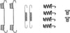 Textar Parking Brake Shoes Accessory Fitting Kit Rear Axle 97047300 thumbnail