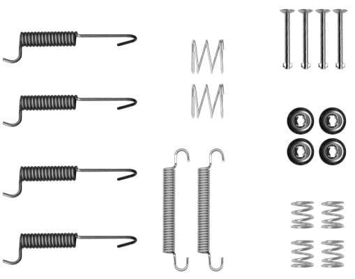 Textar Parking Brake Shoes Accessory Fitting Kit Rear Axle 97048400 - image 3