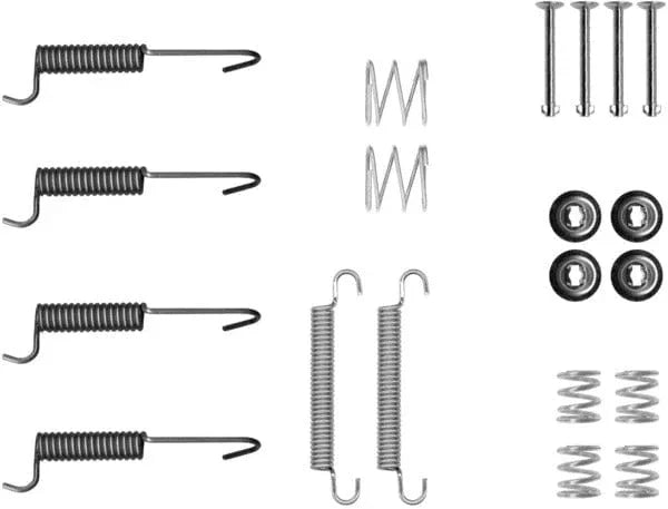 Textar Parking Brake Shoes Accessory Fitting Kit Rear Axle 97048400 - image 4