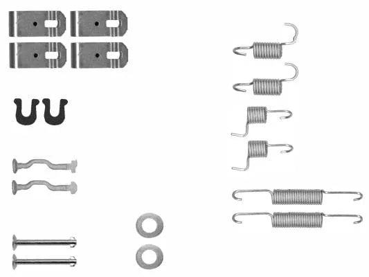 Textar Parking Brake Shoes Accessory Fitting Kit Rear Axle 97048800 - image 3