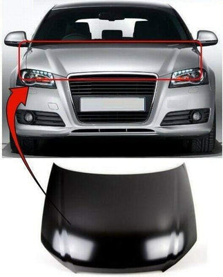 Fits Audi A3 2008-2012 Bonnet Primed 3 & 5 Door And Convertible - tradevehicleparts.co.uk