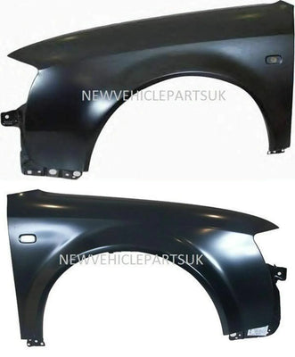 Fits Audi A6 Estate 2002-2004 Front Wing Primed Pair Left & Right With Repeater Hole - tradevehicleparts.co.uk