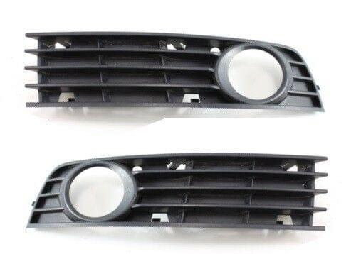 Fits Audi A4 2001-2005 Front Bumper Fog Grille Pair Left & Right With Hole Closed Type - image 2