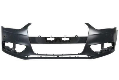 Fits Audi A4 Saloon Facelift 2012-2015 Front Bumper Primed With Washer Holes Without PDC - tradevehicleparts.co.uk