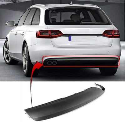 Fits Audi A4 B8 Estate 2012-2015 Facelift Rear Bumper Spoiler Diffuser - tradevehicleparts.co.uk