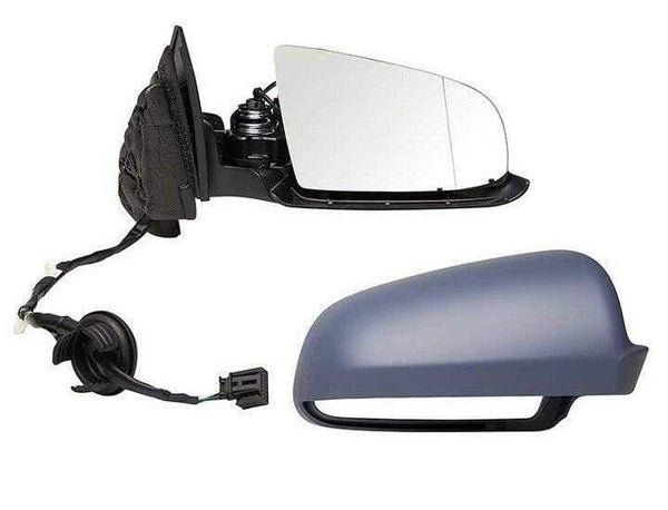 Fits Audi A3 4Door 2004-2008 Door Wing Mirror Electric Heated Primed Cover Power Fold Driver Side