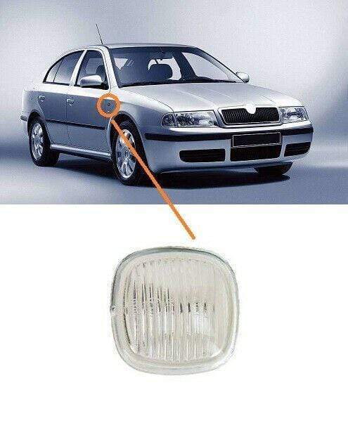 AD5083G Skoda Octavia Mk1 1998-2004 Front Wing Indicator Clear Lens Left & Right Side