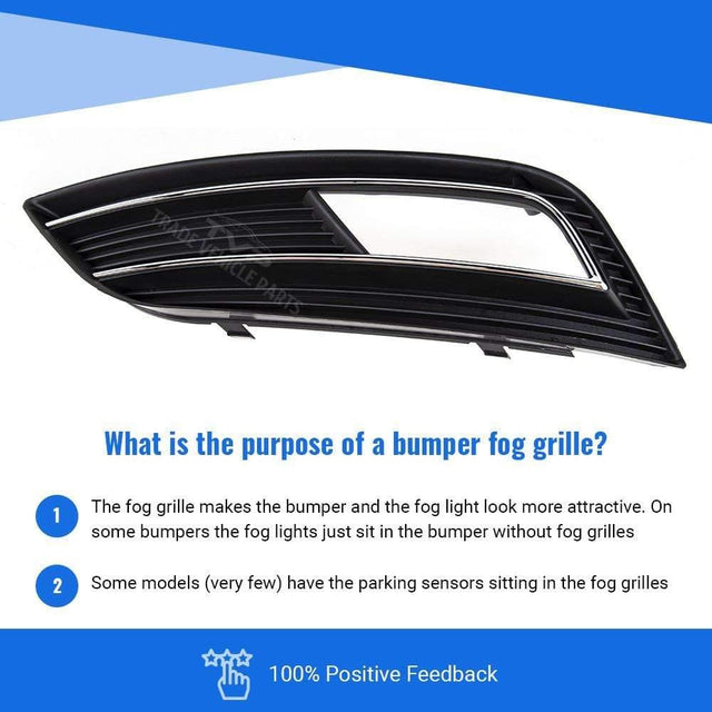 Fits Audi A4 2012-2015 Front Bumper Fog Grille With Fog Hole Estate Passenger Side - image 3
