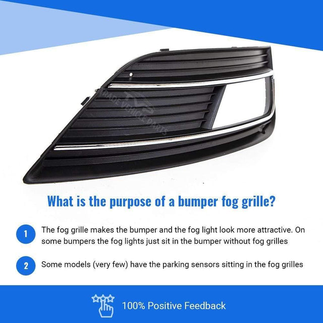 Fits Audi A4 2012-2015 Front Bumper Fog Grille With Fog Hole Estate Driver Side - image 3