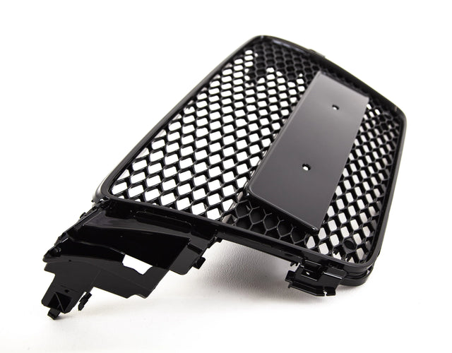 Fits Audi A5 S5 2007-2012 Front Main Grille Gloss Black Honeycomb Sport Badgeless - image 3