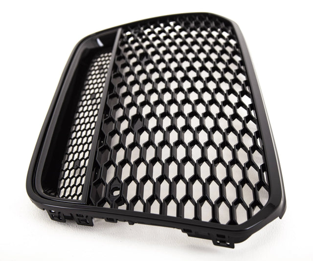 Fits Audi A6 S6 2011-2014 Front Main Grille With PDC Gloss Black Honeycomb Sport Badgeless - image 2