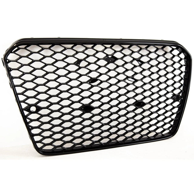 Fits Audi A5 S5 2012-2016 Front Main Grille Gloss Black Honeycomb Sport Badgeless - image 3