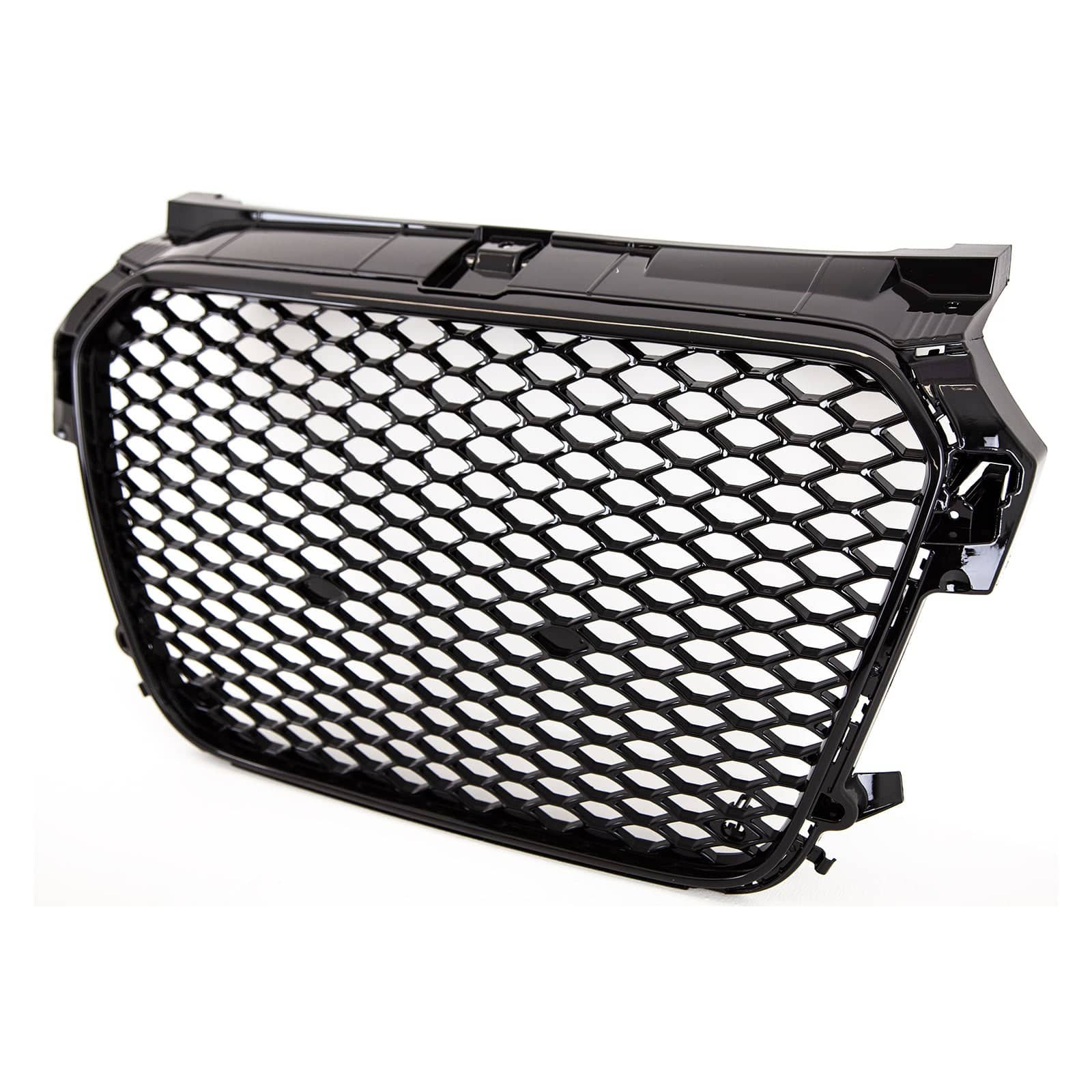 Audi A1 S1 2011-2015 Front Main Grille Gloss Black Black Honeycomb RS1 –