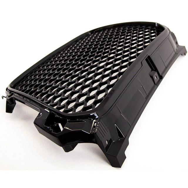 Fits Audi A1 S1 2011-2015 Front Main Grille Gloss Black Black Honeycomb Sport Badgeless - image 6