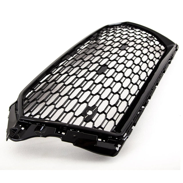 Fits Audi A3 S3 2016-2020 Front Main Grille Gloss Black Honeycomb Sport Badgeless Without Active Cruise Control Holes - image 5