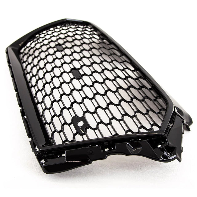 Fits Audi A3 S3 2016-2020 Front Main Grille Gloss Black Honeycomb Sport Badgeless Without Active Cruise Control Holes - image 6