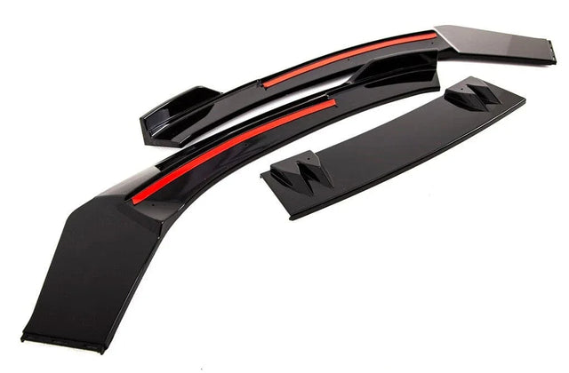 Fits Audi TT 2008-2014 Front Bumper Spoiler Black For Standard Models - image 3