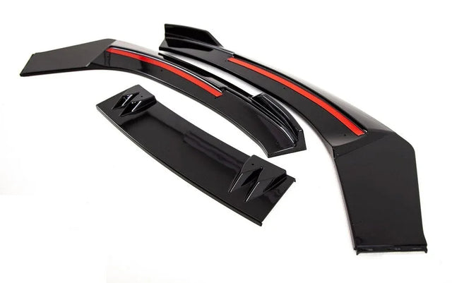 Fits Audi TT 2008-2014 Front Bumper Spoiler Black For Standard Models - image 2
