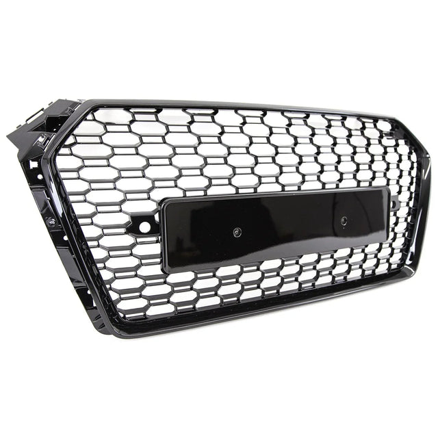 Fits Audi A4 S4 B9 2015-2018 Front Bumper Grille Gloss Black Honeycomb Sport - image 3