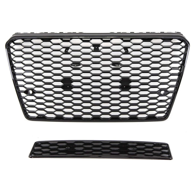 Fits Audi A7 S7 2010-2014 Front Bumper Grille Honeycomb Gloss Black Sport - image 2