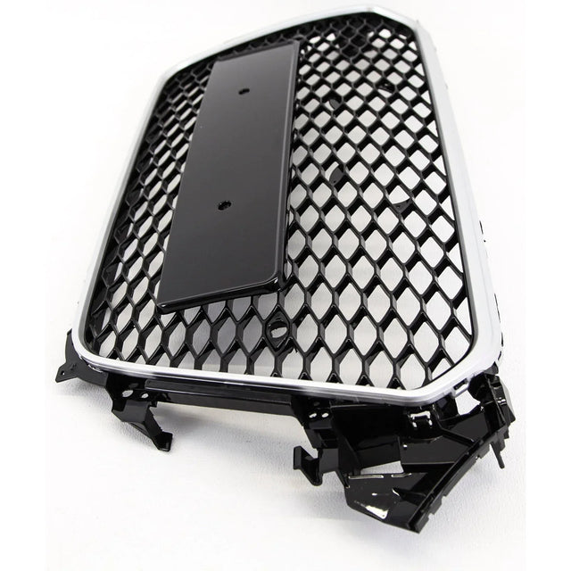 Fits Audi A4 B8.5 2011-2015 Front Bumper Grille Honeycomb Gloss Black & Chrome RS4 Style - image 6