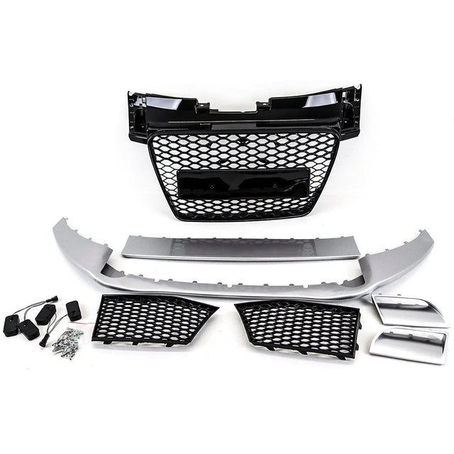 Fits Audi TT 2006-2014 Front Bumper Body Kit With Grilles Sport Primed - image 5