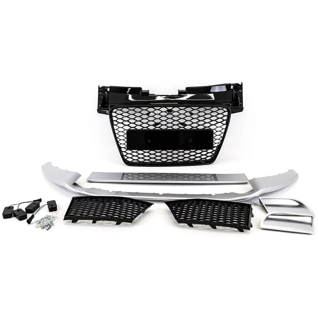 Fits Audi TT 2006-2014 Front Bumper Body Kit With Grilles Sport Primed - image 6