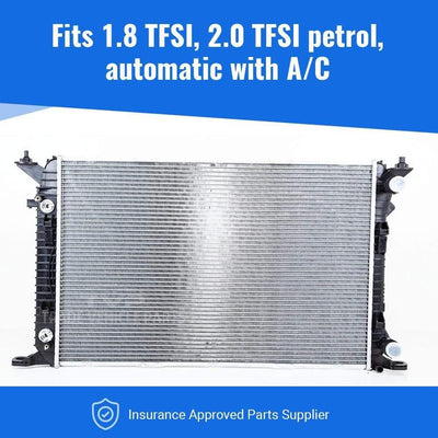 Fits Audi A7/S7 2011-2018 Radiator (1.8 Tfsi ,2.0 Tfsi Petrol) (Automatic) (With Ac) - tradevehicleparts.co.uk