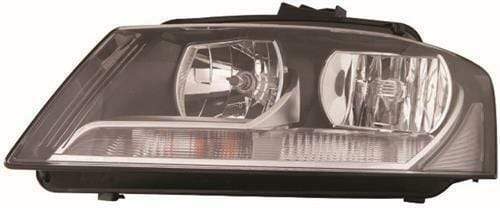 AD8011B Audi A3 Cabriolet 2008-2013 Headlight Headlamp Halogen With Motor Passenger Side