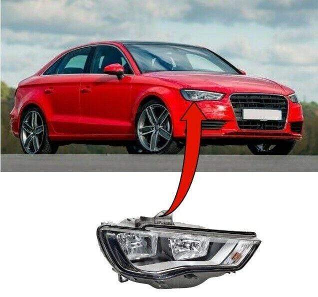 AD8184C Audi A3/S3 Saloon 2013-2016 Headlamp Headlight W/Motor Electric Driver Side