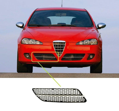 Fits Alfa Romeo 147 2007-2010 Front Bumper Lower Grille With Silver Moulding Driver Side - tradevehicleparts.co.uk