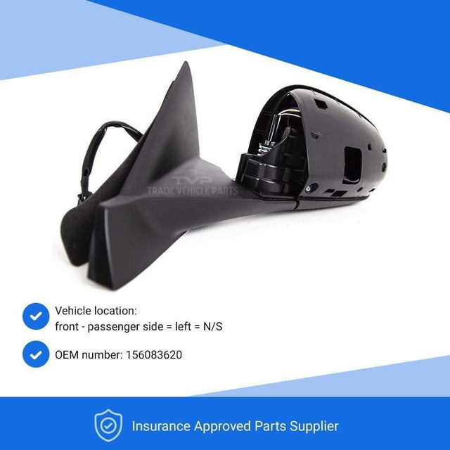 Fits Alfa Romeo Mito 2009- Door Wing Mirror Heated Electric Primed W/Temp Sens Passenger Side - image 2