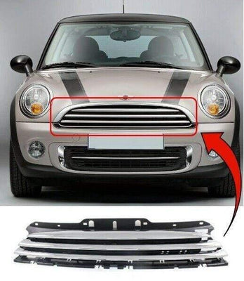 Fits Mini R55 R56 R57 R58 R59 2011-2014 Front Bumper Grille Upper Not S,Sd,Jcw - tradevehicleparts.co.uk