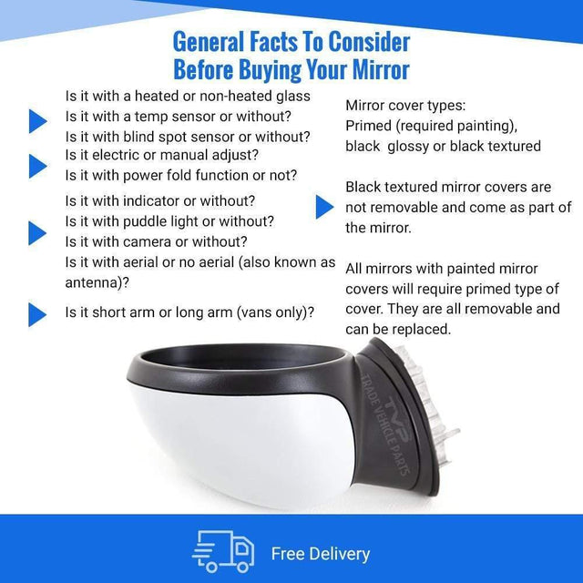 Fits Mini R57 2009-2015 Door Wing Mirror Electric Heated Power Fold Primed Right Side - image 4