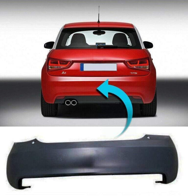 Fits Audi A1 2010-2014 Rear Bumper Primed No Pdc Holes 3/5 Door Standard Models - image 2