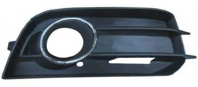 Fits Audi A1 2010-2015 Front Bumper Fog Grille With Fog Hole Chrome Bezel Twin Slat Moulding Driver Side - tradevehicleparts.co.uk